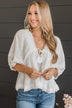 Bohemian Beauty Babydoll Top- Off-White