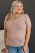 Rumor Has It Knit Top- Dusty Pink