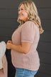 Rumor Has It Knit Top- Dusty Pink