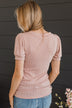 Rumor Has It Knit Top- Dusty Pink