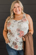 After Your Heart Floral Tank Top- Ivory