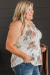 After Your Heart Floral Tank Top- Ivory