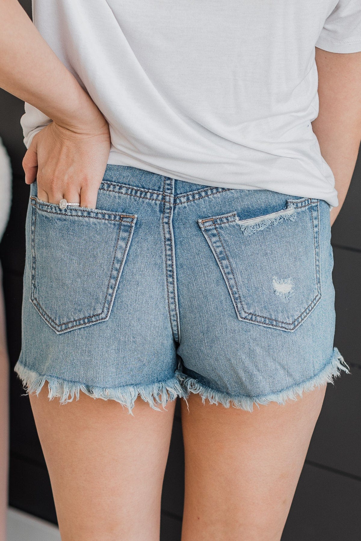 Sneak Peek High-Rise Shorts- Veronica Wash