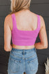 Simply Lovely Cropped Tank Top- Orchid