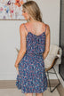 Cruise Through Town Floral Dress- Navy