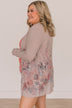 Happiness Guaranteed Floral Knit Cardigan- Light Mocha