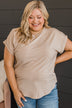 Carefree Days Knit Top- Beige
