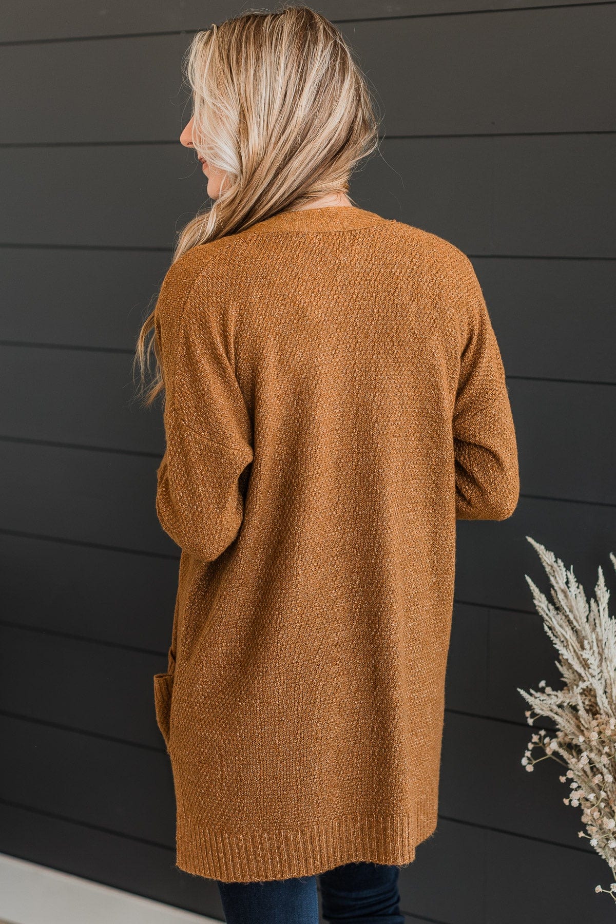 Cozy As Can Be Knit Cardigan- Amber