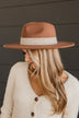 Thrilled For This Wide Brim Hat- Brown