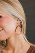 Take Your Pick Teardrop Earrings- Brown & Gold