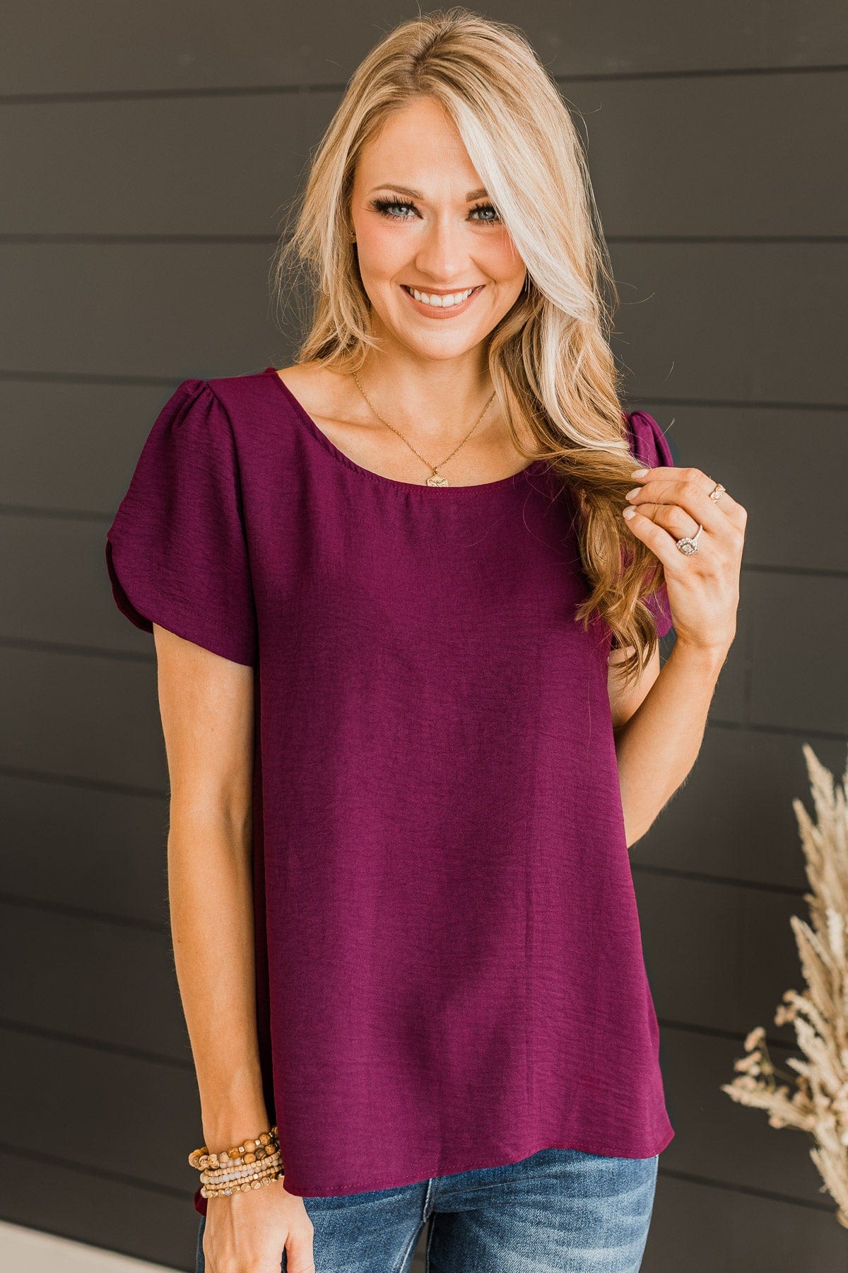 Calling For You Knit Top- Burgundy