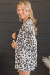 Memorable Love Leopard Print Cardigan- Cream