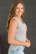 "Sunkissed" Graphic Tank Top- Grey