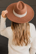 Thrilled For This Wide Brim Hat- Brown
