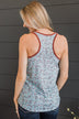 Make It My Own Floral Tank Top- Aqua