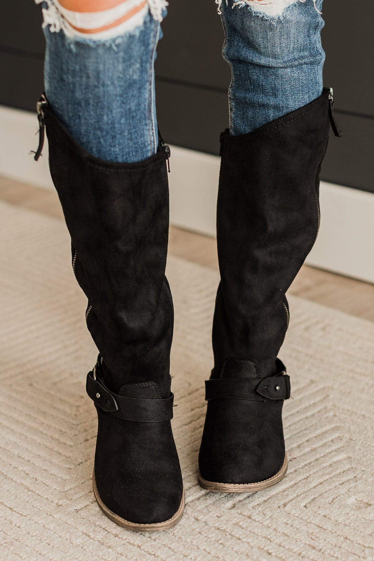 Very G Merlot Boots- Black