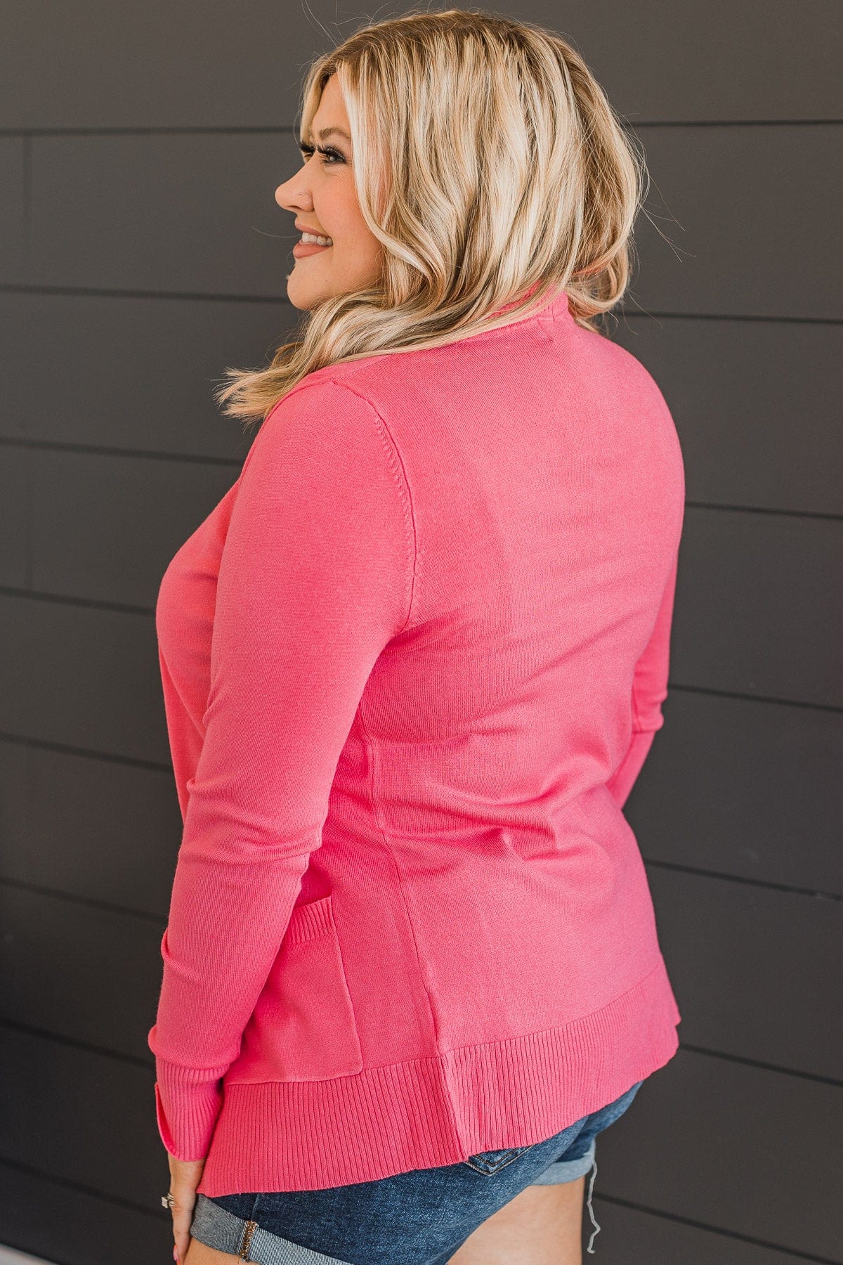 As Easy As Can Be Cardigan- Pink