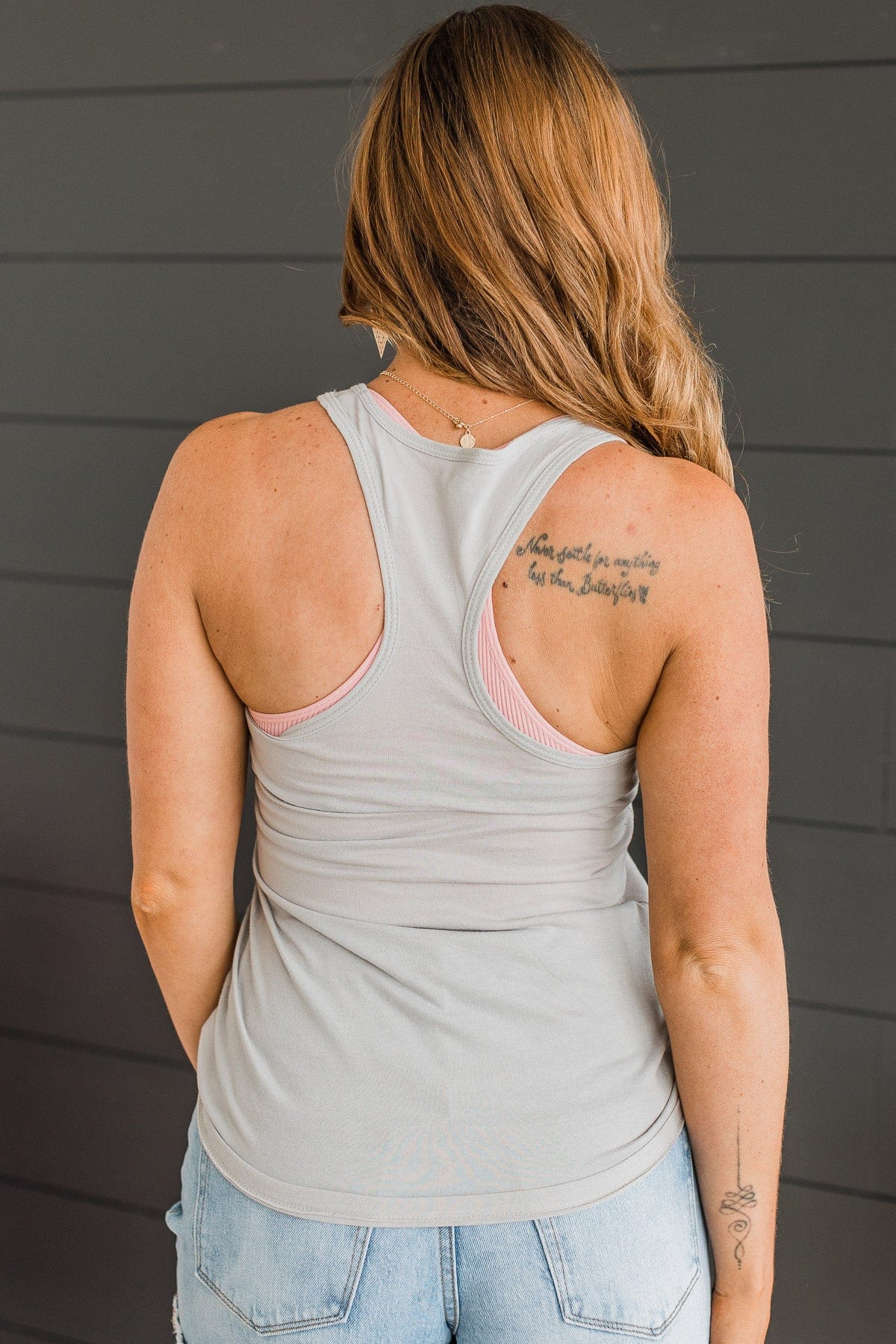 "Sunkissed" Graphic Tank Top- Grey