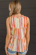 Admire From Afar Tiered Tank Top- Multi-Color