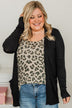 Can't Resist This Knit Cardigan- Black