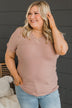 Meant To Be Adored Knit Top- Dusty Mauve