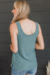Everyday Crush Knit Tank Top- Dusty Teal