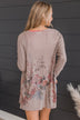 Happiness Guaranteed Floral Knit Cardigan- Light Mocha