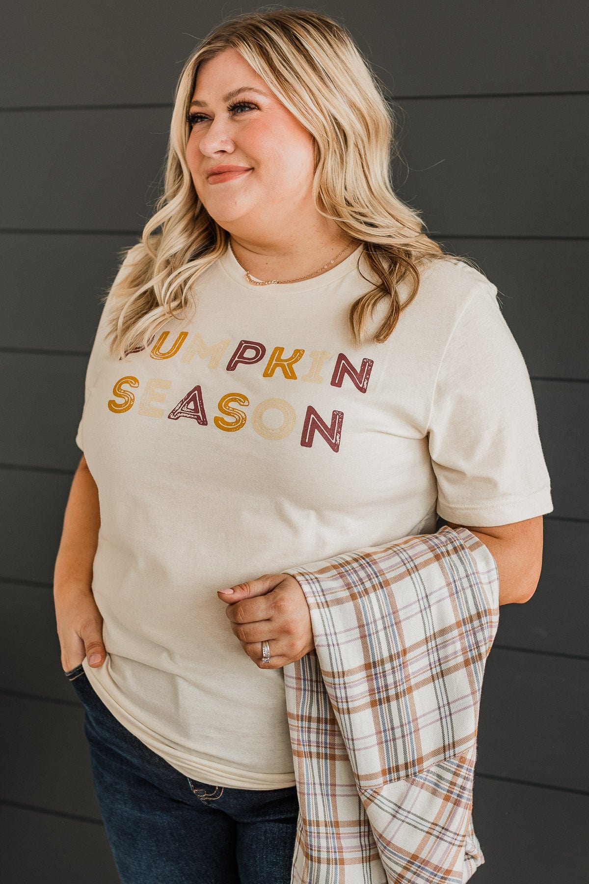 "Pumpkin Season" Graphic Tee- Cream
