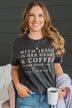 "With Jesus In Her Heart" Graphic Tee- Charcoal