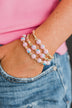 Forever Exquisite Bracelet Set- Gold & Pink