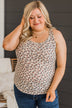 All Good Things Floral Tank Top- Oatmeal