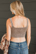 Irresistible Charm Cropped Tank Top- Mocha