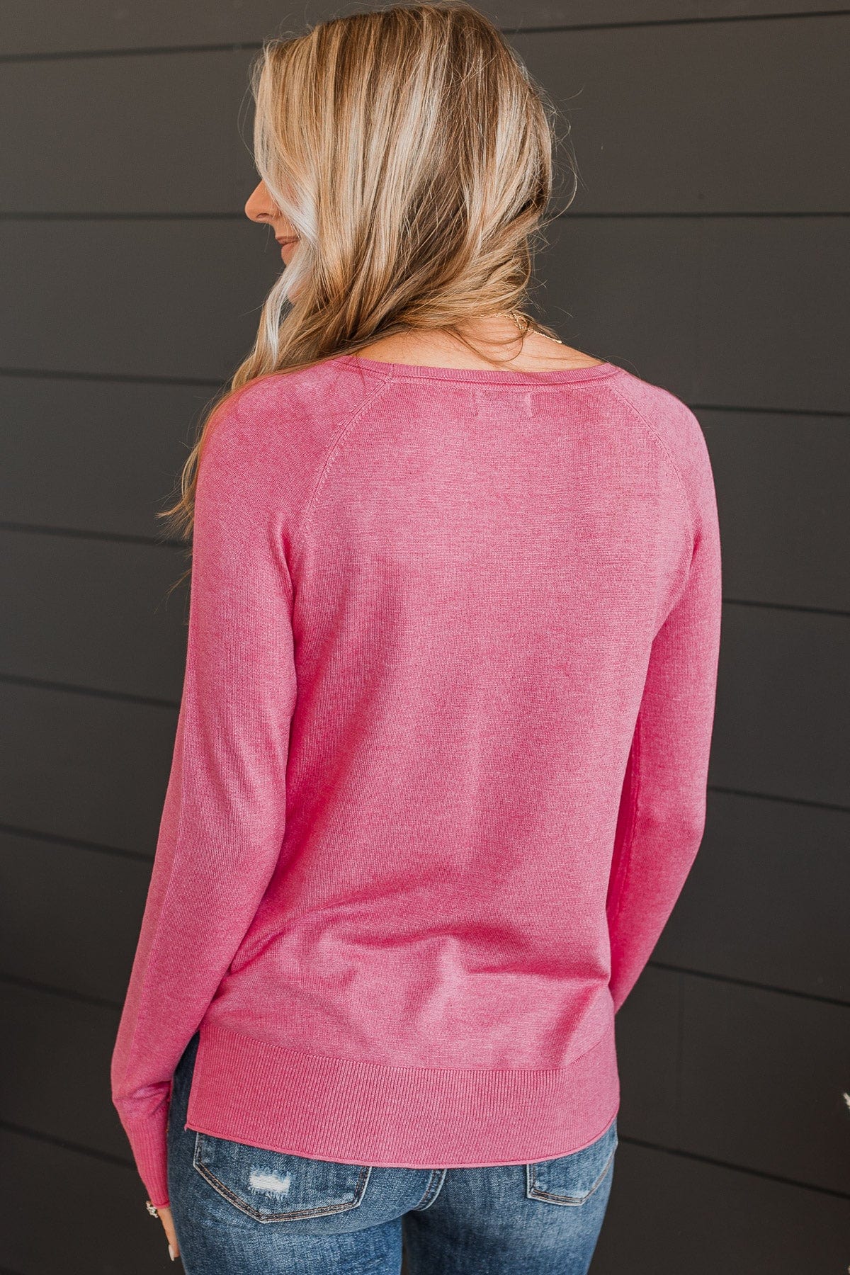 Whatever You Want Knit Sweater- Pink