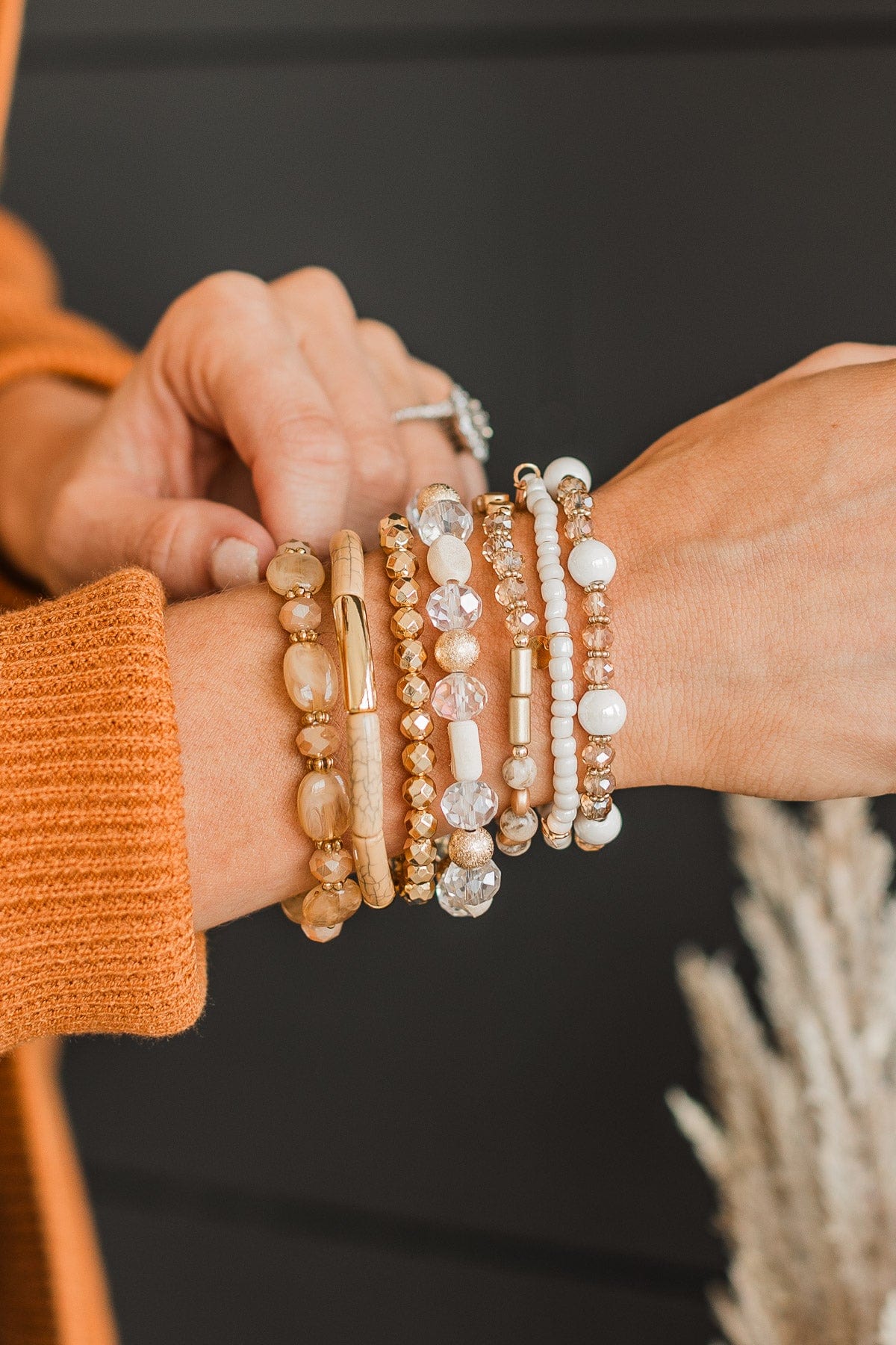 Endlessly Yours Bracelet Set- Light Brown