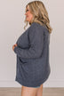 Stay Sweet Waffle Knit Cardigan- Navy