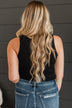 Feeling The Moment Knit Tank Top- Black