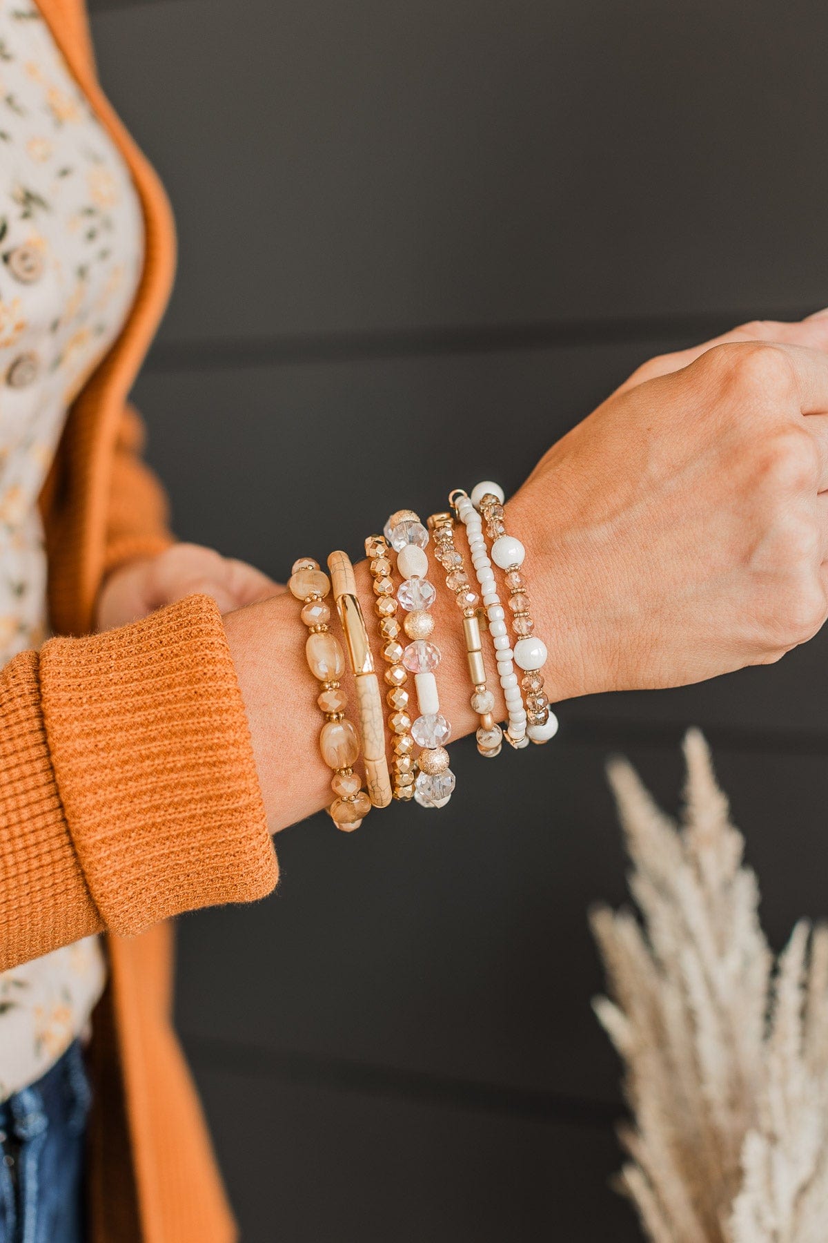 Endlessly Yours Bracelet Set- Light Brown