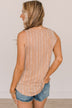 To My Delight Ribbed Knit Tank Top- Camel