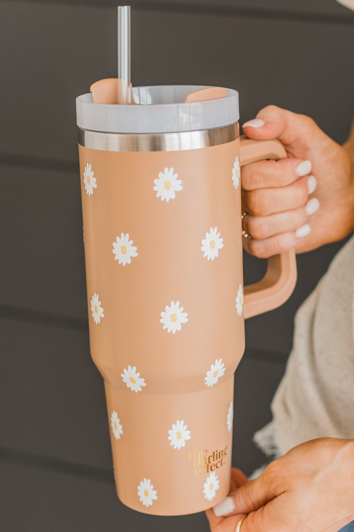 The Darling Effect Travel Tumbler- Sandstone Daisy – The Pulse Boutique