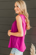Talking Sweet Knit Tank Top- Barbie Pink