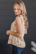 Hold You Near Floral Top- Ivory