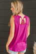 Talking Sweet Knit Tank Top- Barbie Pink