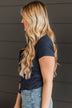 Waiting For My Invite Button Top- Dark Navy