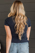 Waiting For My Invite Button Top- Dark Navy