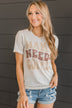 "Mama Needs Coffee" Graphic Tee- Oatmeal