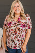 Irresistible Love Floral Top- Ivory