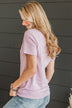 "Barefoot Babe" Graphic Tee- Lilac