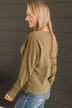 Nothing Compares Knit Sweater- Olive