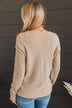 Once In A While Knit Sweater- Light Taupe