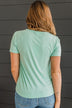 Casual Crush Knit Top- Mint Blue
